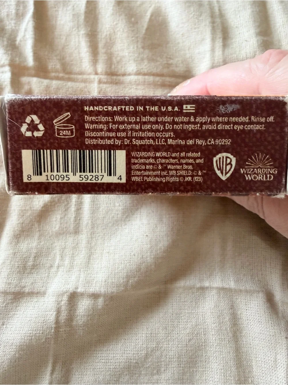 Dr. Squatch Harry Potter soap - Bricc of the Brave (Gryffindor) limited edition